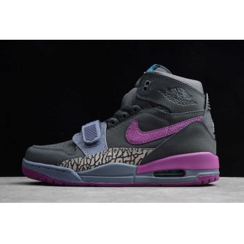 2020 Jordan Legacy 312 Dark Grey Purple Suede AV3922-005 Shoes